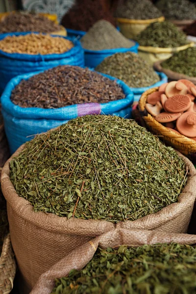 Morrocan herbs flowers spices Royalty Free Stock Photos
