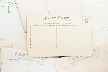 Vintage kartpostallar zemin