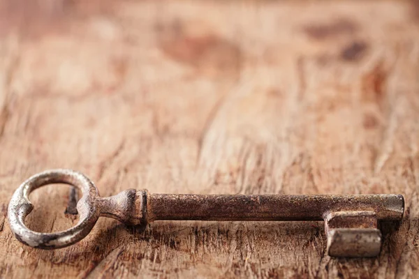 Grote en kleine roestig vintage metalen sleutel — Stockfoto