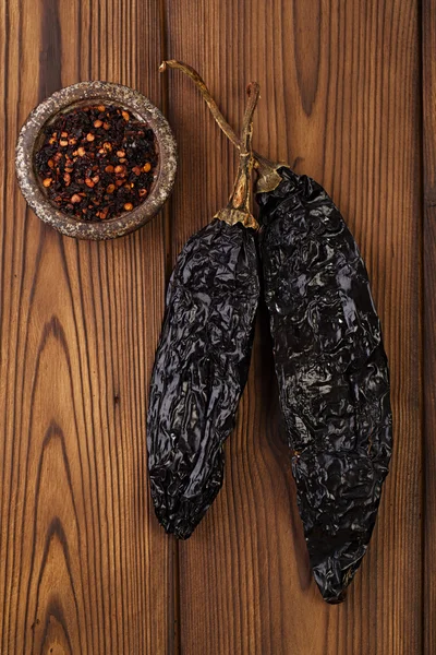 Chipotle - jalapeno rökt chili flingor — Stockfoto