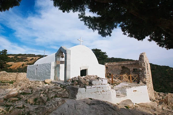 Castillo Monolithos Rodas Grecia Fotos de stock libres de derechos