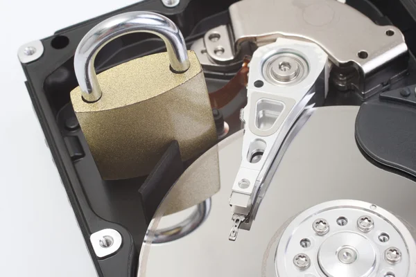 Secure hard disk drive Royalty Free Stock Photos