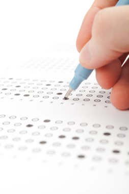 Student test (exam) clipart