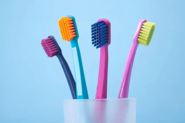 Dental hygiene - toothbrushes — Stock Photo, Image