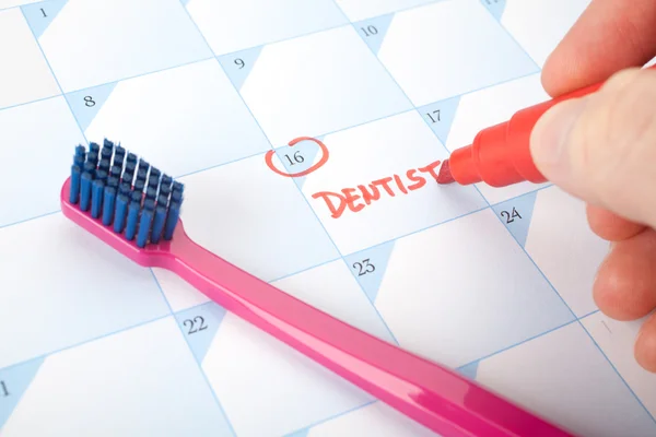 Dentist visit reminder — Stock Photo, Image