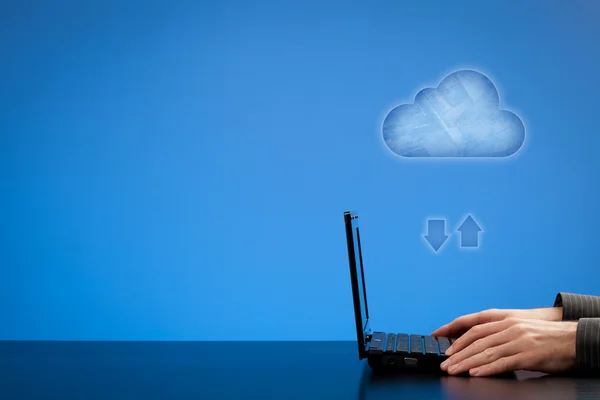 Concept de Cloud Computing — Photo