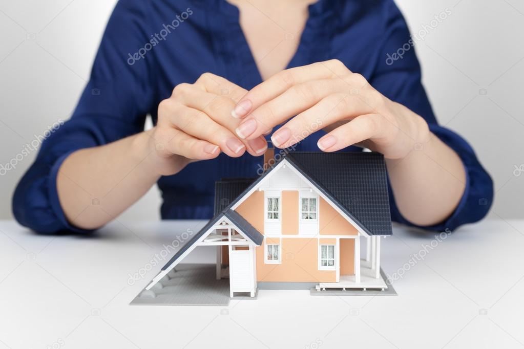 Protect house - insurance concept