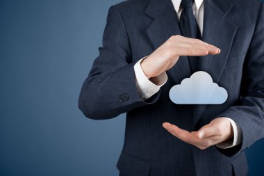 Protect cloud computing data clipart