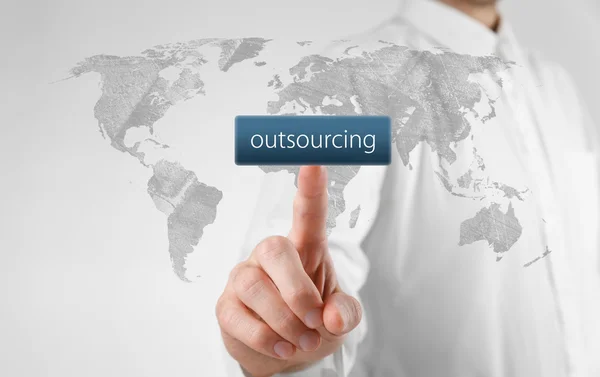 Outsourcing koncept — Stockfoto