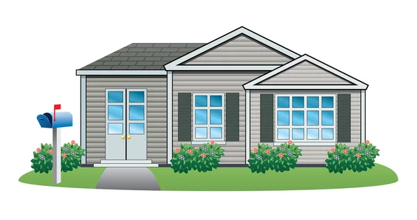 Vector American house — Stock Illustration Vector American house Vector Graphics