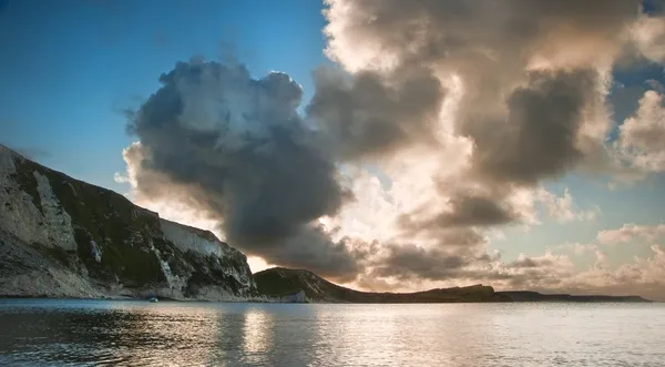 Sonnenaufgang Ozean Landschaft Mupe Bay Juraküste England — Stockfoto