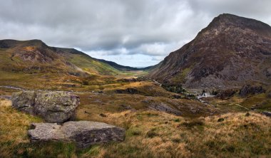Nant yiğit Vadisi snowdonia Milli Parkı manzara görüntülemek