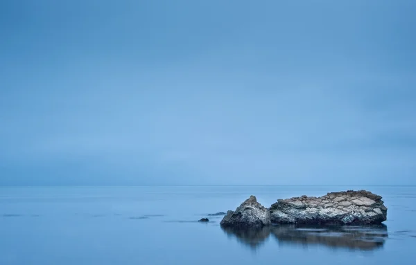 Moody dramatic seascape long exposure — Stock Photo, Image