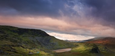 carneddau dağ silsilesi sırasında doğru snowdon Dağı görmek