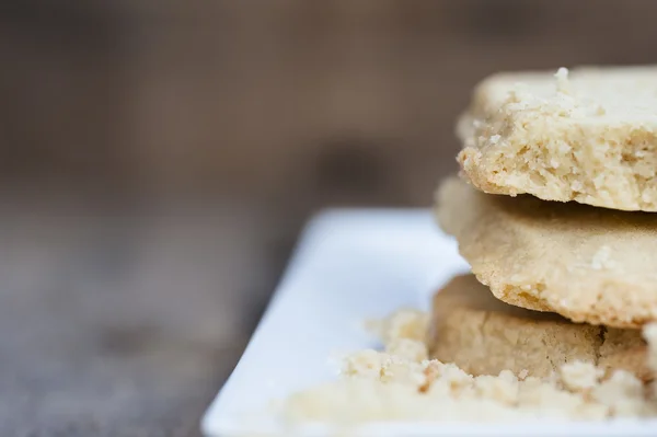 Nahaufnahme von selbst gebackenen Shortbread-Keksen — Stockfoto