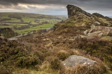 ramshaw kayalar peak district Milli Parkı İngiltere'de