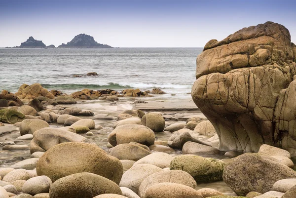 Vackra landscpae av porth nanven stranden cornwall england — Stockfoto