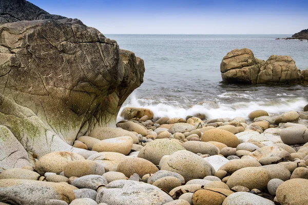 Beautiful landscpae of Porth Nanven beach Cornwall England — Stock Photo, Image