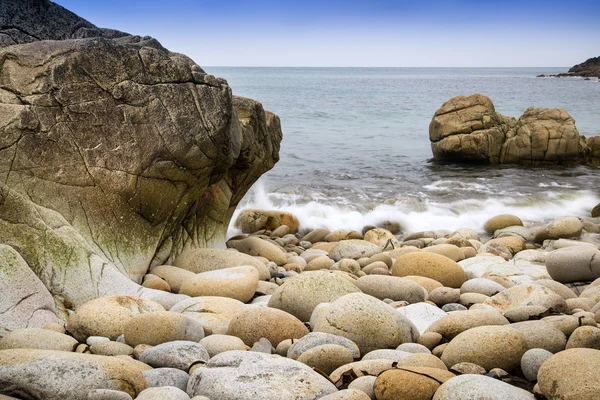 Hermoso paisaje de Porth Nanven playa Cornwall Inglaterra —  Fotos de Stock
