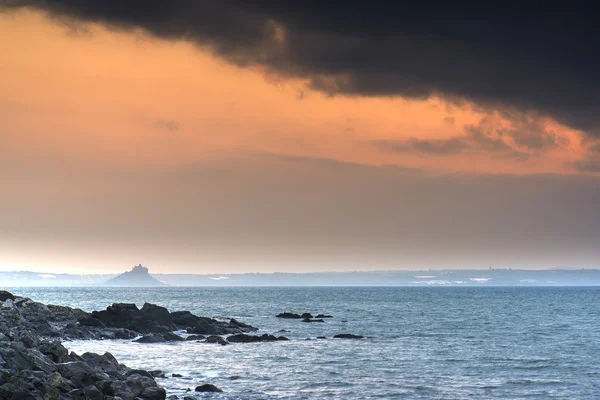 St Michael 's Mount Bay Marazion amanecer Cornwall Inglaterra —  Fotos de Stock