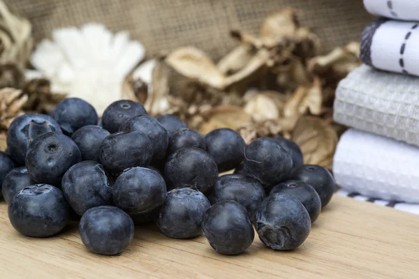 Macro image of fresh Summer blueberries — Stock Photo, Image