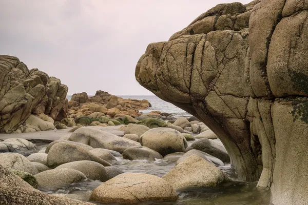 Beautiful landscape of Porth Nanven beach Cornwall England — Stock Photo, Image