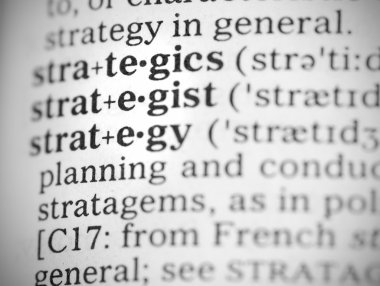 görüntüyü bir strateji sözlük tanımı