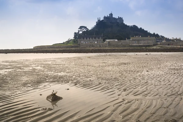 Low tide views of St Michael's Mount Marazion Cornwall England — Stock Photo, Image
