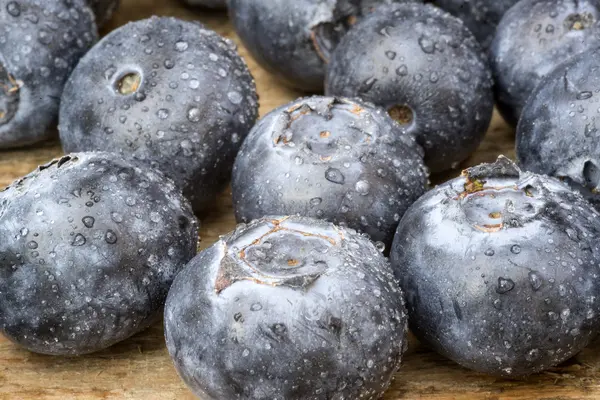 Macro image of fresh Summer blueberries — Stock Photo, Image