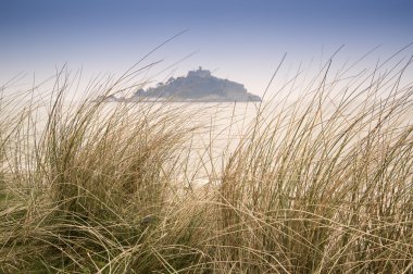St Michael'ın Mount Bay Marazion manzara