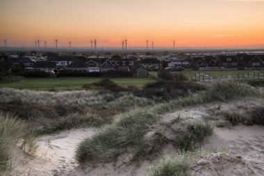 Çavdar Rüzgar Çiftliği cmber kumların görüldü.