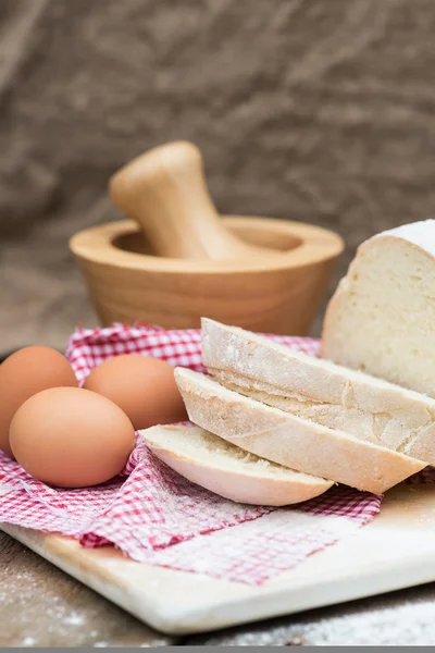 Pan francés recién horneado pain de campagne —  Fotos de Stock