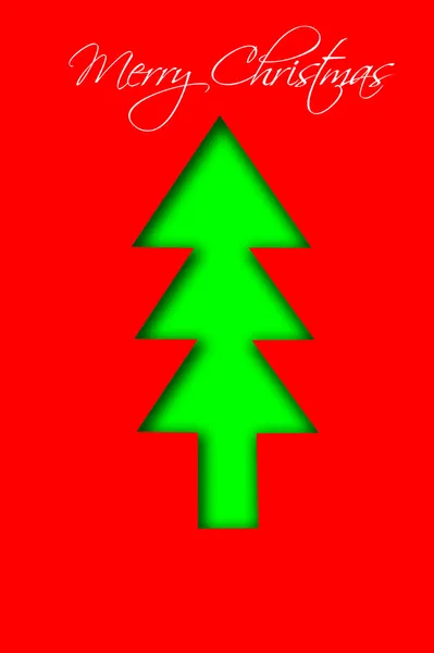 Illustration de Noël rouge et verte à utiliser comme fond — Photo