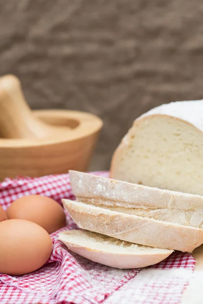 Pan francés recién horneado pain de campagne —  Fotos de Stock