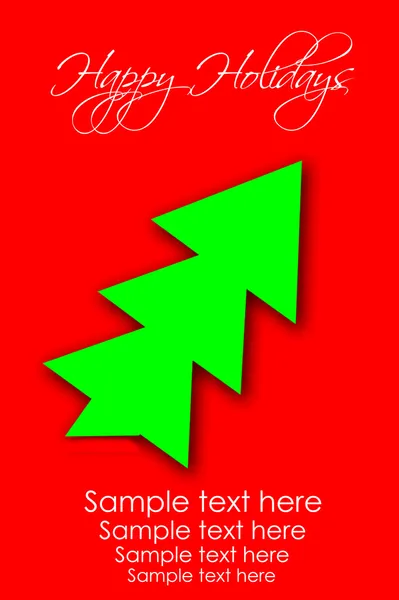 배경으로 사용 하기 위해 빨강과 녹색 크리스마스 일러스트 — 스톡 사진