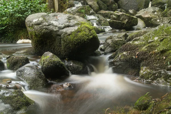 Dartmoor Milli Parkı eng şelale peyzaj becky düşüyor — Stok fotoğraf