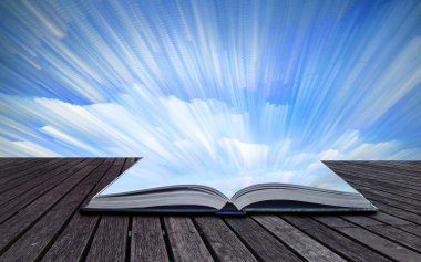 kitap kavramı benzersiz soyut zaman sukut yığını gündoğumu manzara