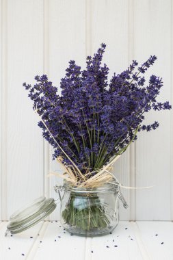 güzel kokulu lavanta demet rustik ev ayar tarz