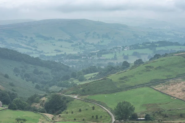 Hermosa Imagen Del Paisaje Vista Desde Higger Tor Parque Nacional —  Fotos de Stock