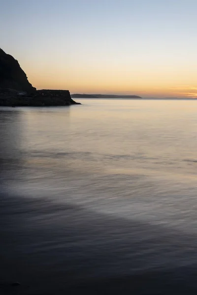 Cornwall Daki Pentewan Kumları Nın Üzerinde Çarpıcı Bir Gün Doğumu — Stok fotoğraf