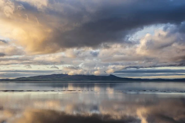 Epische Sonnenuntergangslandschaft Von Solway Firth Von Silloth Aus Während Eines — Stockfoto