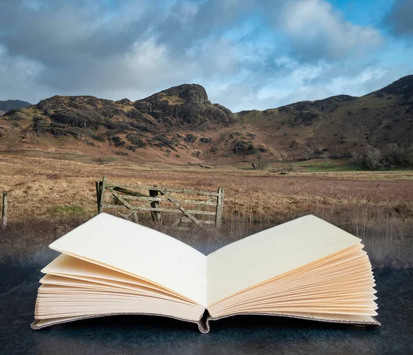 Imagem Deslumbrante Paisagem Nascer Sol Blea Tarn Lake District Com — Fotografia de Stock