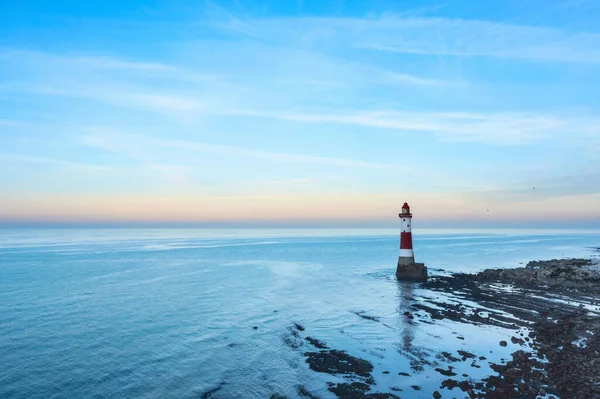 Чудовий Літній Пейзаж Маяка Beachy Head Lighthouse Національному Парку South — стокове фото