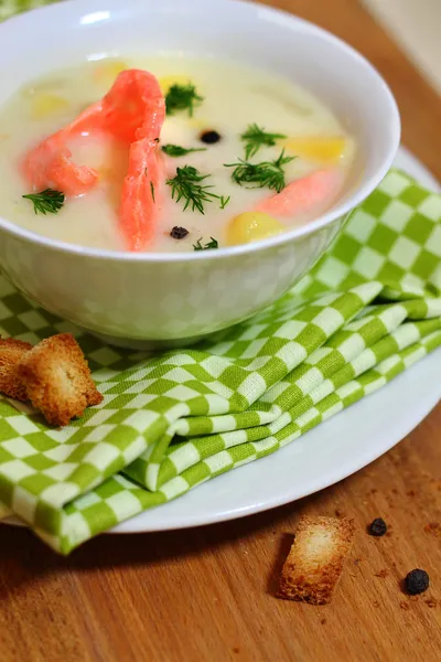 Біла риба суп — стокове фото