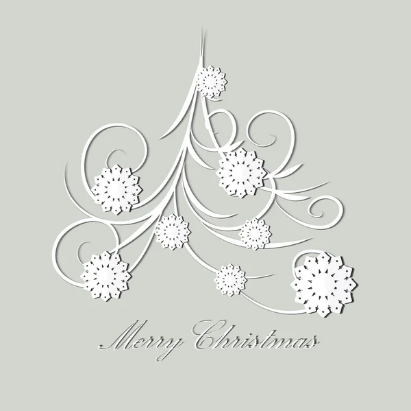 Arbre de Noël stylisé — Image vectorielle