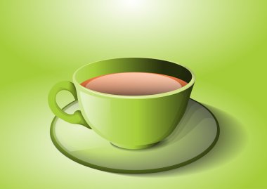 Bir fincan çay.