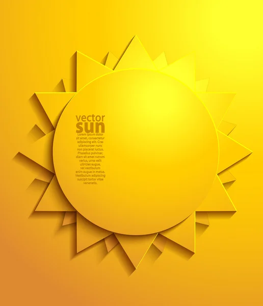 Vector sun — Stock Vector