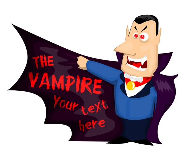 Tecknad vampyr — Stock vektor