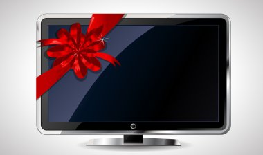 LCD tv ile kırmızı yay