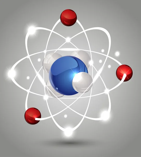 Modelo de átomo — Vector de stock
